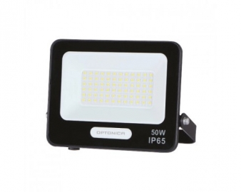 FL 15825 LED REFLEKTOR 50W CRNI 90LM/W 265V 120 STEP. OP65 6000K  SA KABLOM 15CM