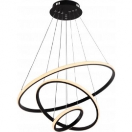 19005 LED  LUSTER 78W/4480LM BLACK 3000-6000K DIMMABLE+ DALJINSKI