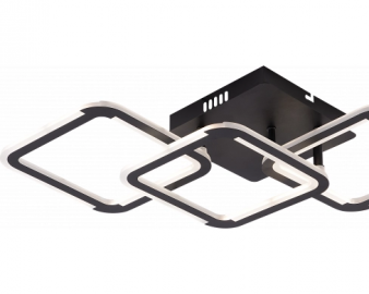 19008 PLAFONSKI LUSTER 45W BLACK  3000-6000K DIMMABLE+KONTROLER