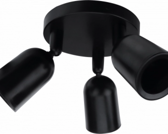 OT 2026 SPOT NADGRADNI plastik BLACK 3xGU10 IP 20 MAX 10W