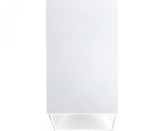 OT 2040 SPOT KOCKA ALUMINIUM WHITE/WHITE GU 10W