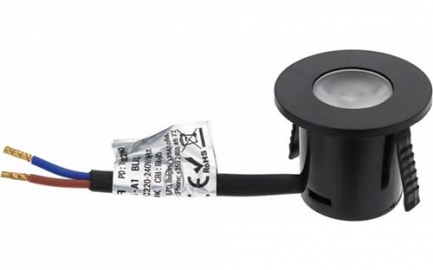 DL 3296-LED ROZENA 1W KRUG BLACK 240V 60LM 3000K