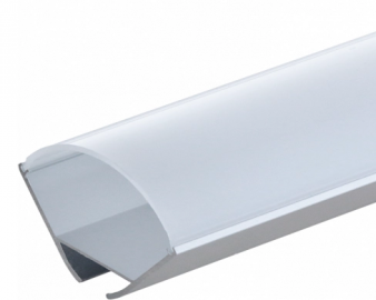 OT 5110 ALU PROFIL  UGAONI ZA LED TRAKU SIVA L-2M 23X23MMX2M