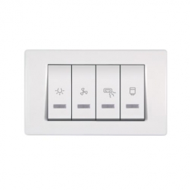 ALING-SKLOPKA ZA KUPATILO 2X10/2X16A 250V HORIZONTALNA BELA 66913.00