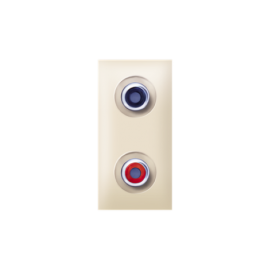 ALING-EXP 74281.9 PRIKLJUCNICA AUDIO DVOSTRUKA 1M KREM