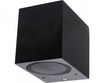 WL 7434-Z.LAMPA CRNA GU10 ALUM.DIM 92X68X80MM IP65 OPTONICA
