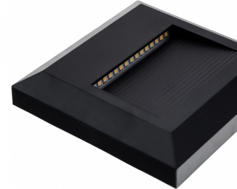 WL 7510 LED STEPENISNA LAM,KOCKA CRNA 2W 4200K 80lm IP65 IGDE