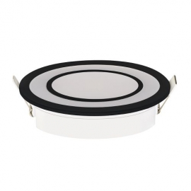 016-072-0012 12W LED ROZETNA BLACK 4200K 1000LM 265V FI 148X33-CARTER 12