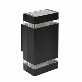 075-019-0002  2XGU10 BLACK GARDEN LAMP 220V-REGNUM-2